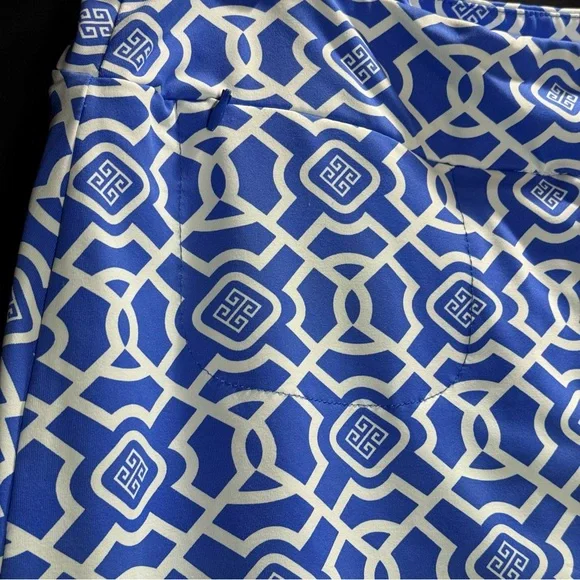 Lulu-B Blue and White Mini Skirt - Picture 4 of 8